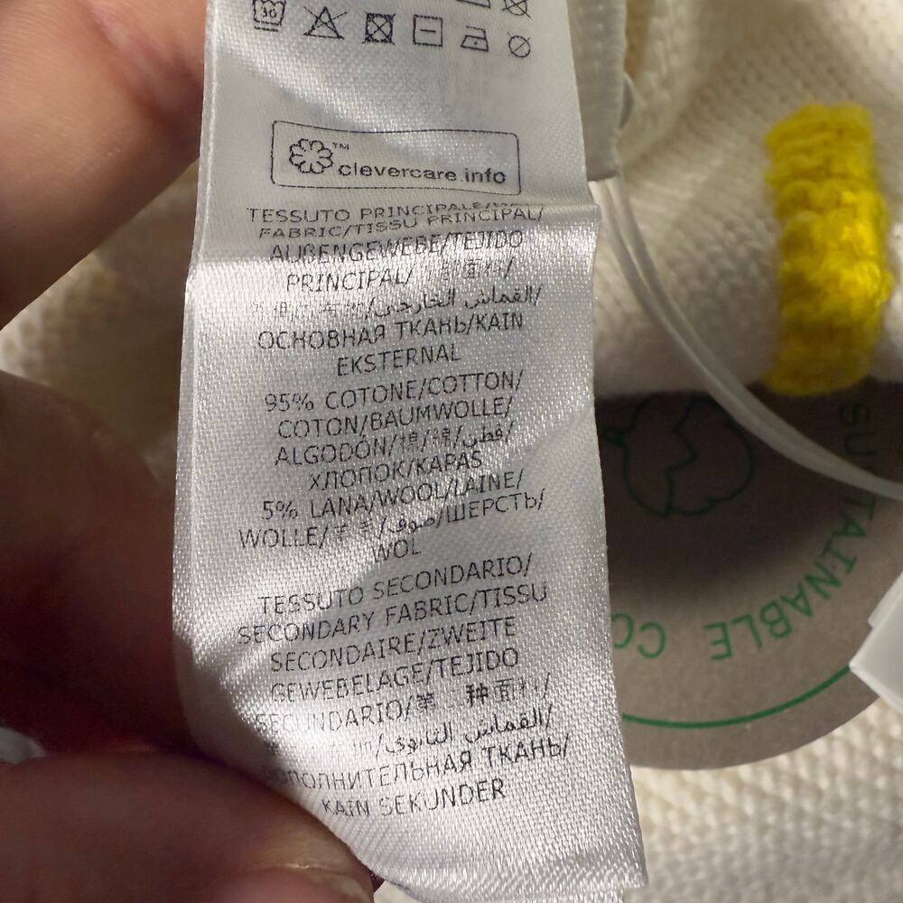 Stella McCartney Kids Cream Knit One Piece with Bunny, 18M - Picture 3 of 5